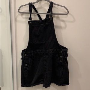 MADEWELL black short overalls